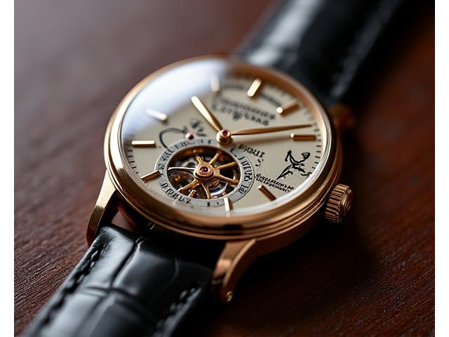 Vacheron Constantin Les Cabinotiers on display, showcasing intricate dial work and gold casing